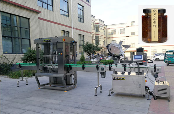 >辣椒醬灌裝機機械設備-全自動辣椒醬灌裝機生產線