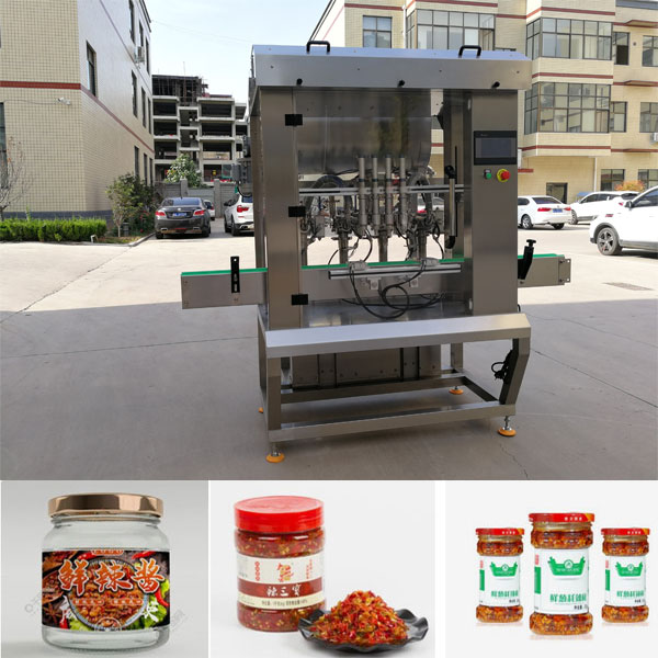 >辣椒醬灌裝機機械設備-全自動辣椒醬灌裝機生產線