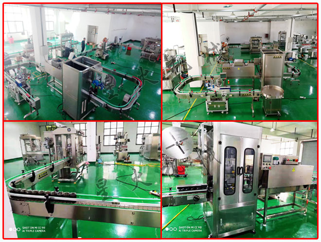 星火廠房黃豆醬醬料自動(dòng)灌裝機(jī)組成的全自動(dòng)醬料灌裝生產(chǎn)線(xiàn)及細(xì)節(jié)拍攝