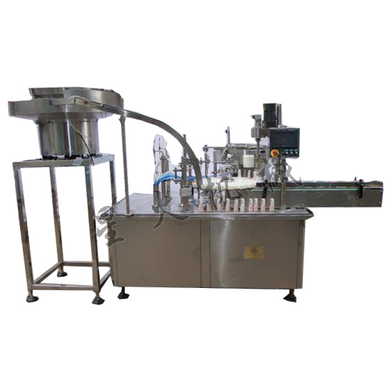 振蕩理瓶灌裝旋蓋一體機,口服液灌裝旋蓋一體機