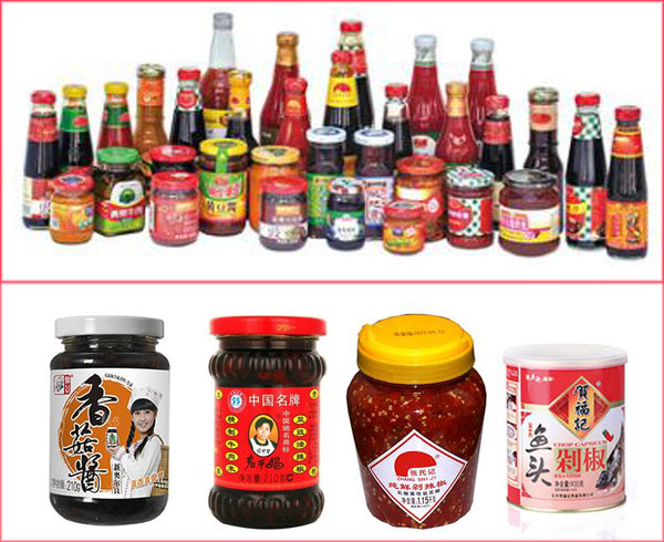 全自動辣椒醬灌裝機灌裝樣品